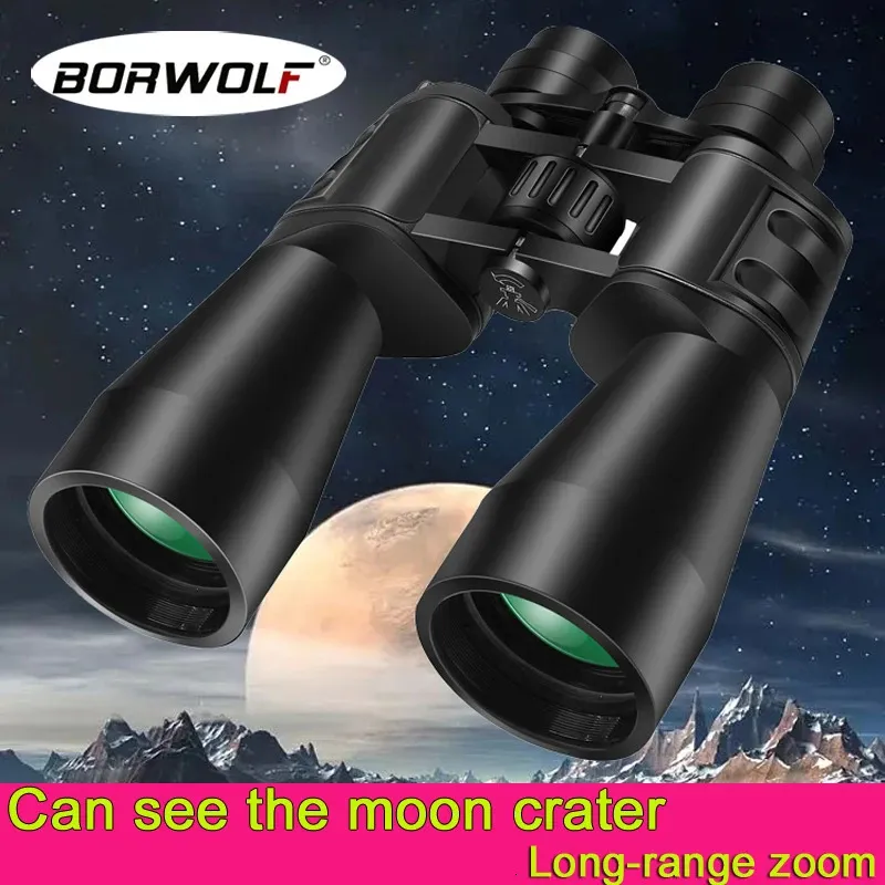 Borwolf 10380X100 grossissement élevé longue portée Zoom 1060 fois télescope de chasse jumelles HD Professiona 240104