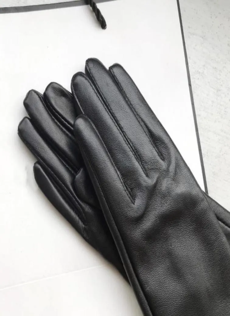 Fashion- Women's Gloves Genuine Leather Winter Warm Woman Soft Female Fur Lining High-quality Mittens7007026