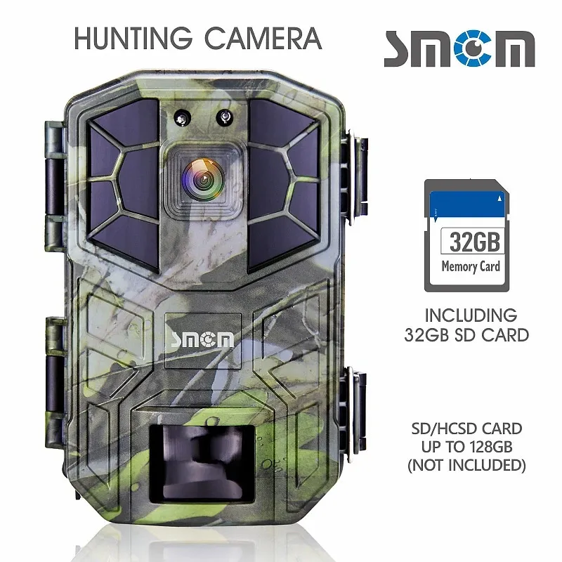 Hunting Camera 4K Ultra HD Infrared Night Vision 2inch Display 3 miljoner pixlar 1080p utomhusjaktspårning 240104
