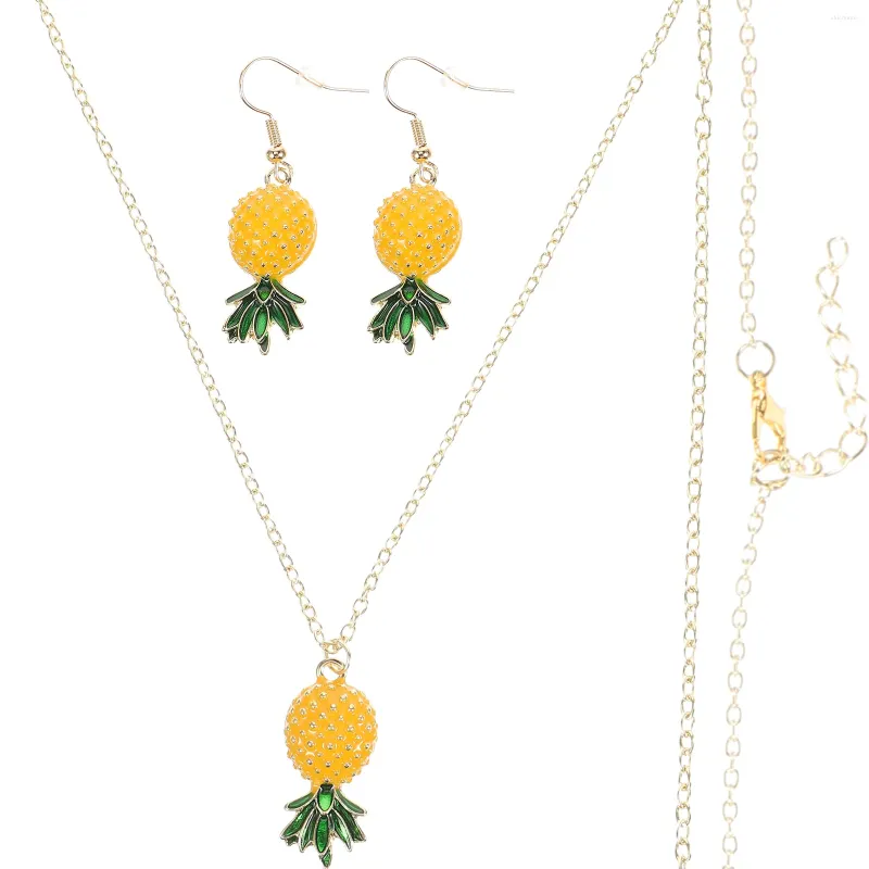 Collana Orecchini Set Orecchini Ananas Gioielli Da Donna Gioielli Per Kit Vintage