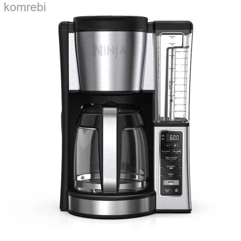 Cafeteiras ninja 12 xícaras programáveis, jarra de vidro, aço inoxidável ce250, cafeteira l240105