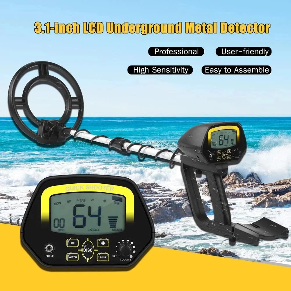 MD4060 Metal Detector High Sensitivity MD4060 Underground Metal Detector Gold Digger Treasure Portable Hunter Detector Adjustabl 240105