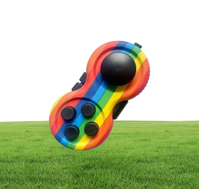 Pad Sensory Toy Camouflage Color GamePad Fun Cube Handle Game Controller Stress Relief Finger Reliever Anxiet333E9260377