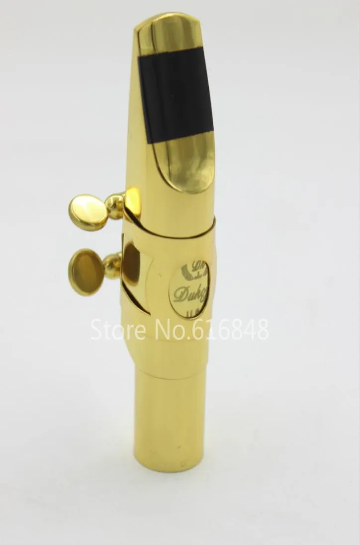 Dukoff High Quality Alto Tenor Soprano Metal Saxophone Mouthpiece Brass Gold Lacquer Mouthpiece Accessories Size 5 6 7 8 9 8728789