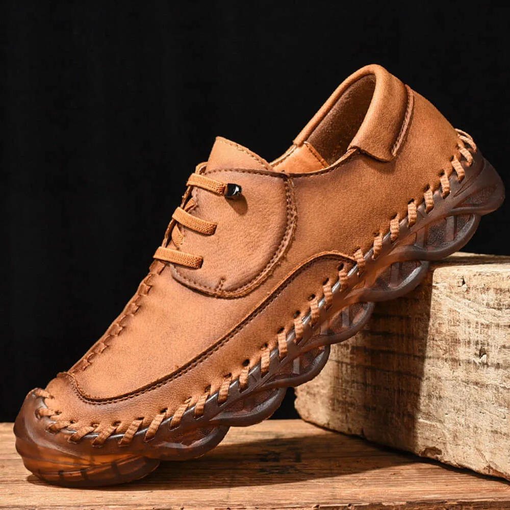 Outdoor Breathable Men Loafers Men's Shoe Handmade Leather Shoes Casual Man Ayakkab Design Moccasins Footwear Mocassin Traf