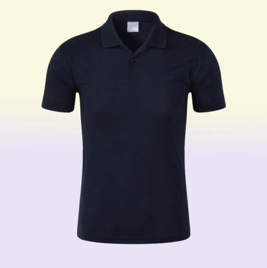 Summer Style Black Classic Brand Short Sleeve Polo Shirt Pure Color Casual Mens Lapel Top4260617