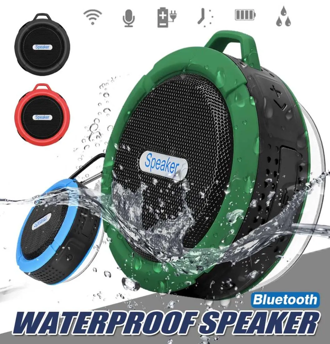 Bluetooth 30 Wireless Speakers Waterproof Shower C6 Speaker Hands MIC Voice Box With 5W Strong Deiver Long Battery Life With 5699851