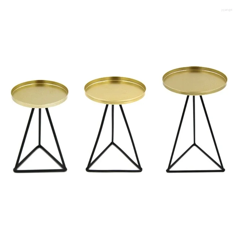 Candle Holders Candlestick Metal Holder Decorative Stand Ornament For Wedding Birthday Party Background Decor