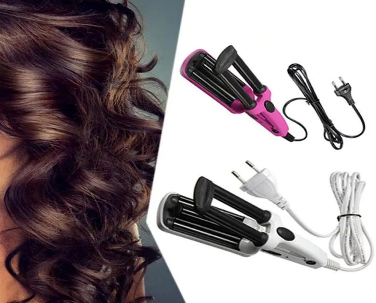 Bigodino per capelli Uso domestico Styler Strumenti per lo styling dei capelli Bigodini automatici professionali Ferro arricciacapelli Waver Wave Curl Tool9263430