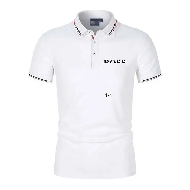 Designer Mens Polo Shirt Luxury Bosss Letters Casual Short Sleeve Mens Fashion Loose Lapel Half Sleeve Bosss Mens T Shirt M-3XL POSHOYSALE RJCT