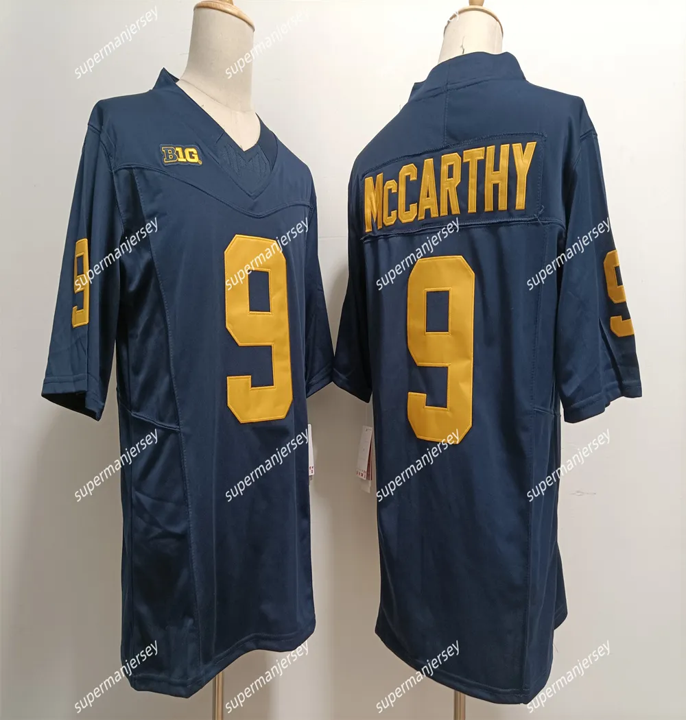Maillot De Football Michigan Wolverines #2 Blake Corum Ou #9 JJ McCarthy - Adulte, Neuf