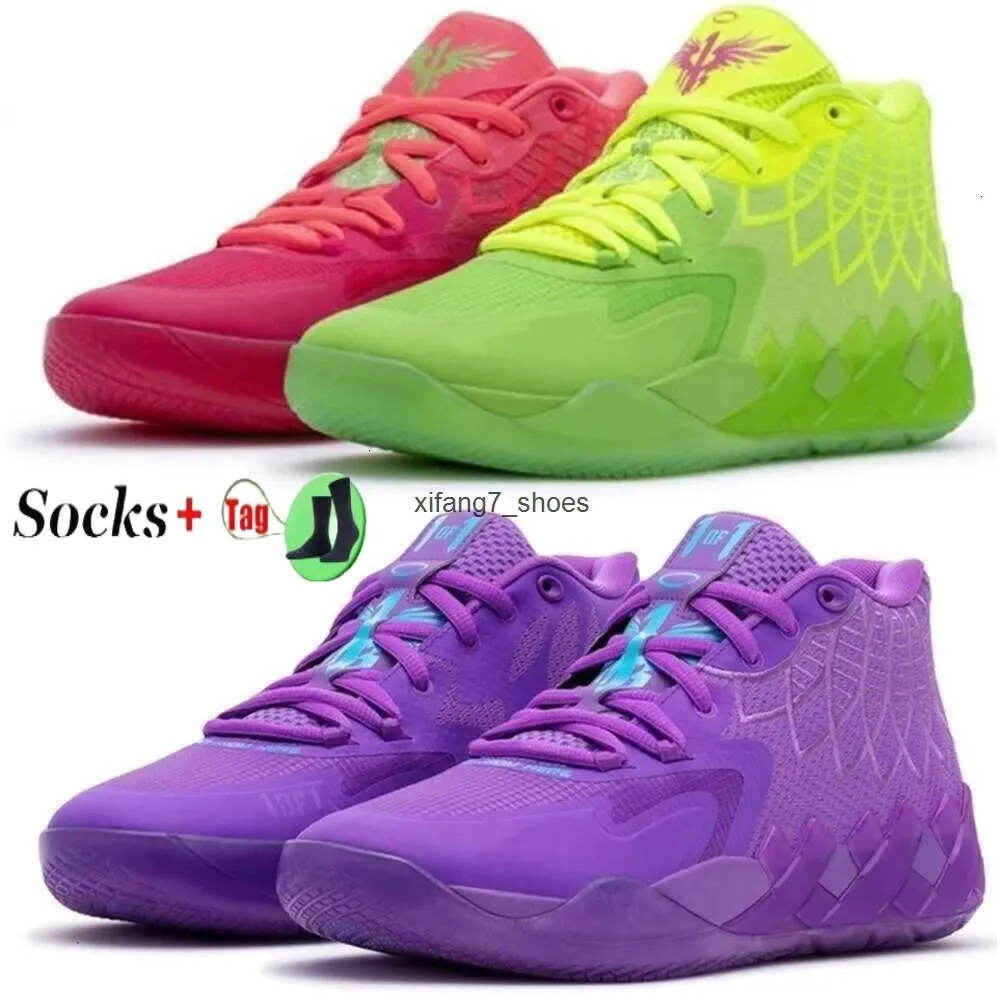 Lamelo Ball Mb.01 Men Women Basketball Shoes Kids for Sale Queen City Rick Morty Grade School Sport Shoe Trainner Sneakers Size 35-46