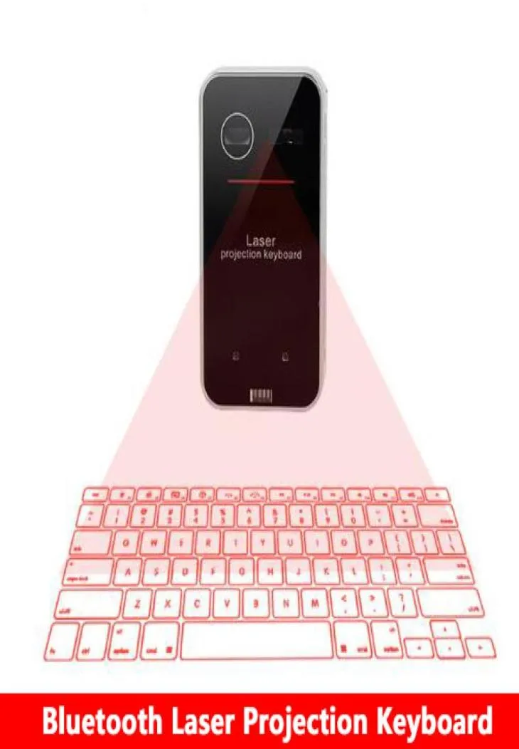 Ny Bluetooth Virtual Laser Projection -tangentbord med musfunktion för smartphone PC Laptop Portable Wireless Keyboard5947460