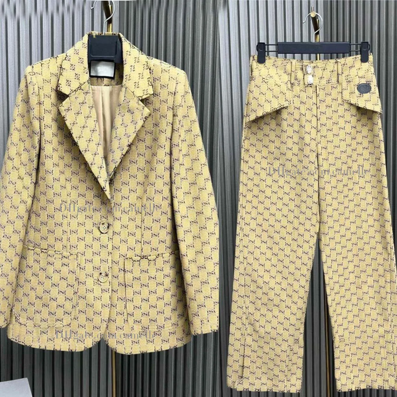 Damen Designer Blazer Jacke Mantel Kleidung Doppelbuchstaben G Frühling Herbst neu veröffentlichtes Top
