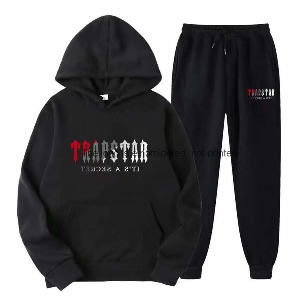 23 Tracksuit Men's Nake Tech Trapstar Track Suits Hoodie Europe American Basketball Football Rugby Tvådel med kvinnors långa ärm Hoodie Jacketbyxor Spring 77