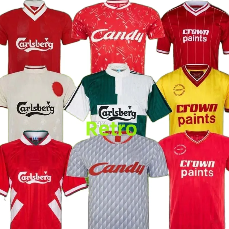 Dalglish Retro Soccer Jerseys Gerrard 2005 Smicer Alonso 10 11 Football قمصان 93 95 96 97 98 Fowler Torres 82 89 91 Maillot 85 86 Kuyt Keane 06 07 08 09 Suarez