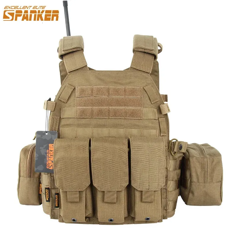 Utmärkt elit spanker utomhusjakt 6094 Vests Tactical Vest Suit Military Men Clothes Army CS Equipment Accessories 240105