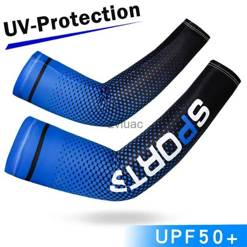 Arm Leg Warmers Fingerless Gloves Long Sun UV Protection Hand Protector Cover Sleeves Ice Silk Sunscreen Outdoor Cool Sport Cycling YQ240106