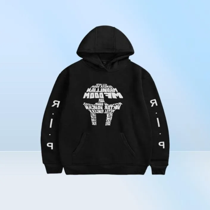 Men039s Bluzy RIP MF Doom Bluza Mężczyzn Modny płaszcz Bluza Kid Hip Hop Loose Oversizes Hoym Tracksuit Women Sweats B1660452