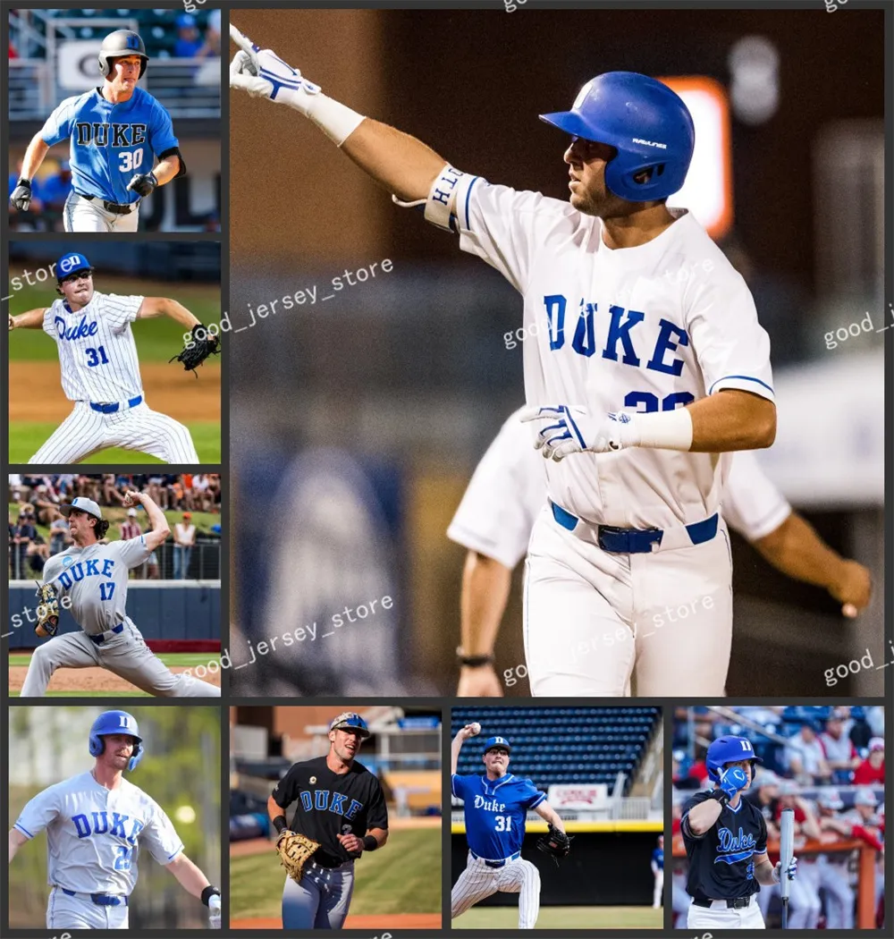 NCAA Duke Blue Devils Baseball Jersey Marcus Stroman Michael Rothenberg Matt Mervis Joey Loperfido Cooper Stinson
