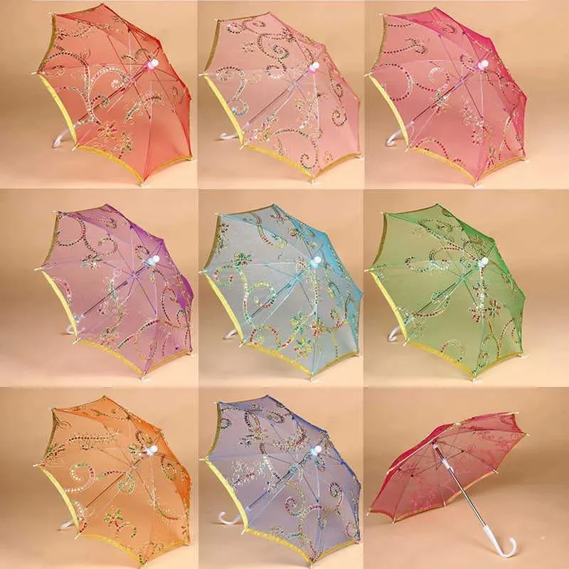 Decoração 1pc diâmetro de 30cm bordado renda de renda de decoração stage dança suportes de guarda -chuva APS Temperament Sun Umbrella Q081