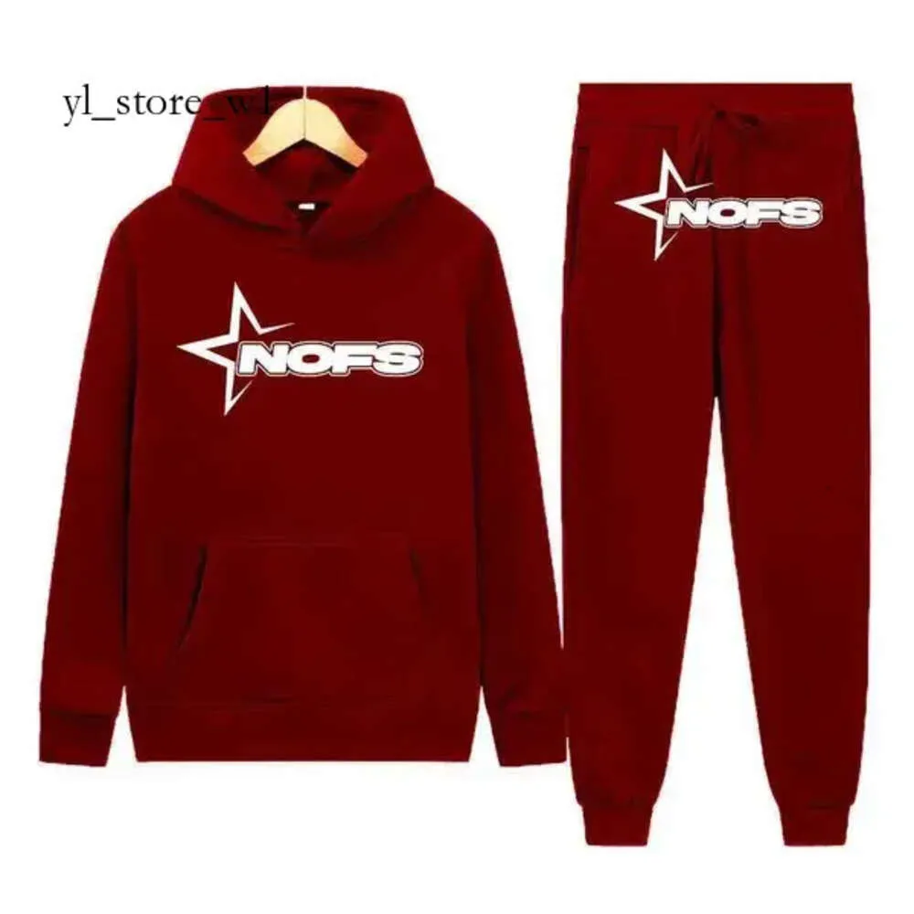 Felpe con cappuccio Nofs da uomo Y2k Non perdere lo sconto Nofs Store Doppio negozio Nofs Tracksuit Fracture 1744