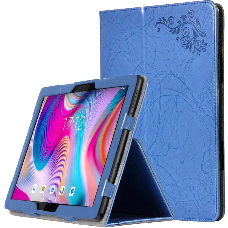 Bags Luxury Print Flower PU Case for Teclast T30 10.1 inch Tablet Cover with Hand Strap + Stylus Pen