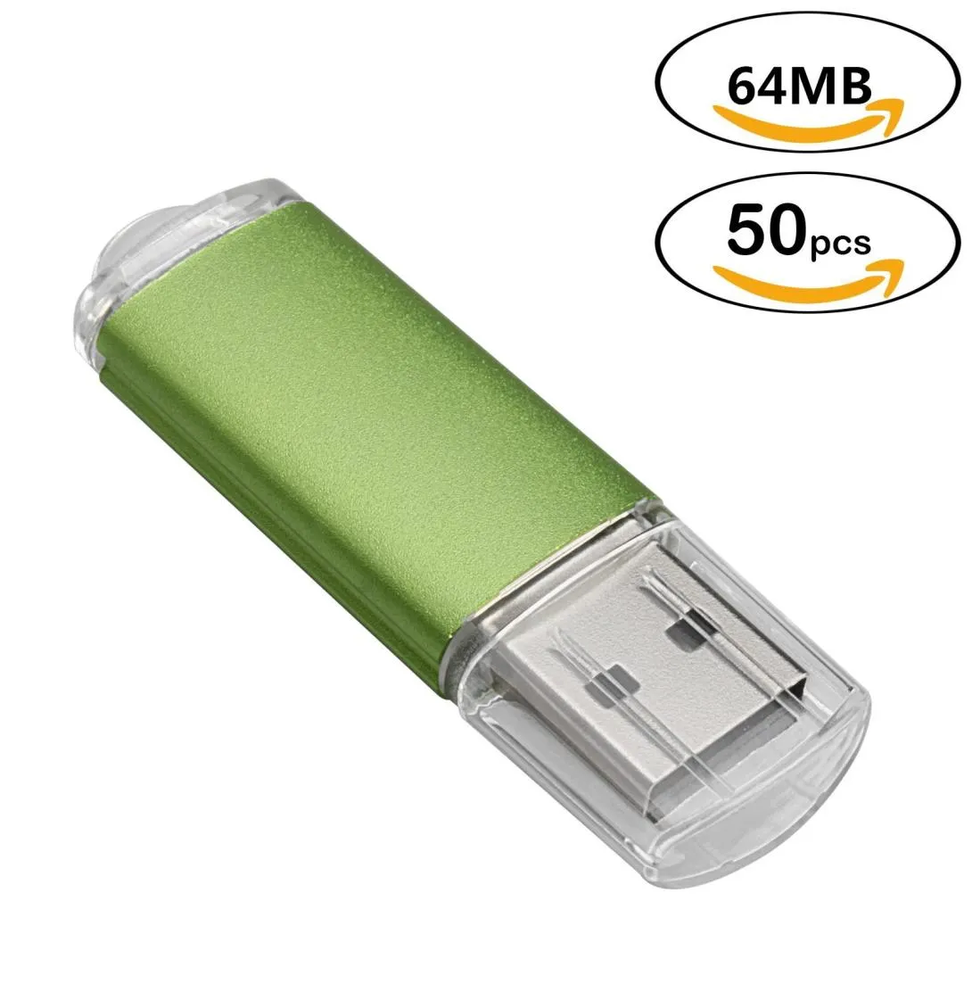 50pcslot 64MB USB 20 Flash Drive High Speed ​​Memory Stick Rectangle Flash Pen Drive Thumb Pen Storage For Computer Laptop Tablet 7099566