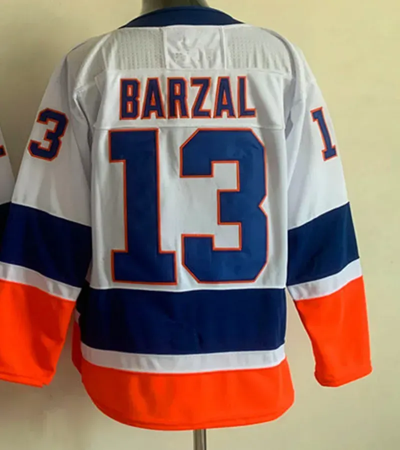 Mathew Barzal New NY  Hockey Jersey Brock Nelson Anders Lee Noah Dobson Jean-Gabriel Pageau Zach Parise Adam Pelech Semyon Varlamov Kyle Palmieri Scott Mayfield