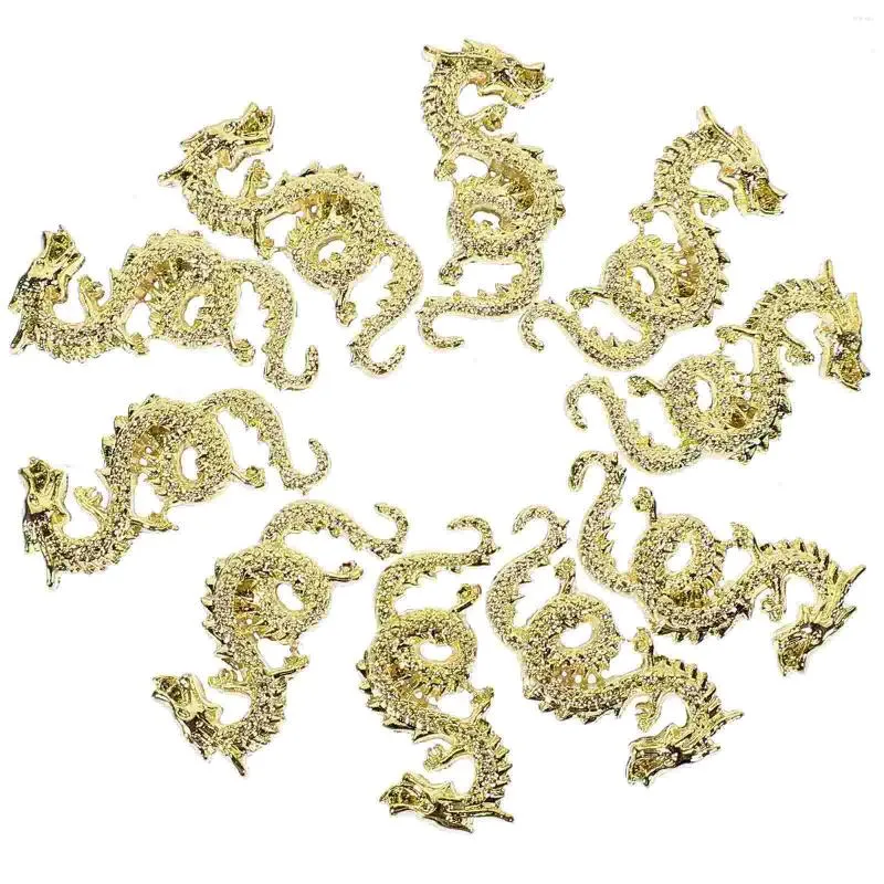 Decorações de Nail Art 10pcs encantos femininos gemas manicure ornamentos de dragão