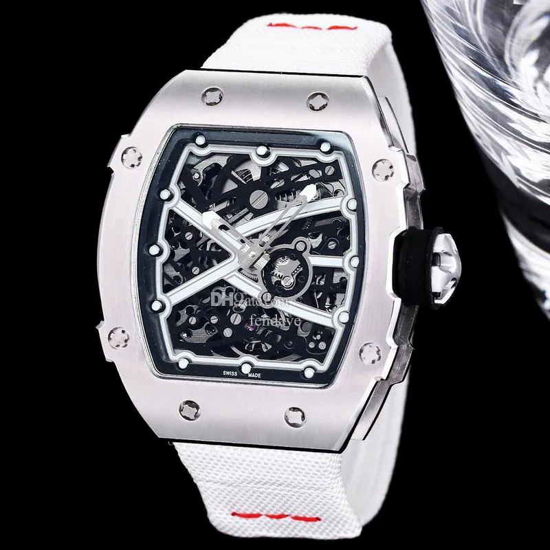 5A RichardMile Relógio RM67-02 Versão Esportiva Extra Plana Movimento de Enrolamento Automático Desconto Designer Relógio de Pulso Para Homens Mulheres Relógios Fendave