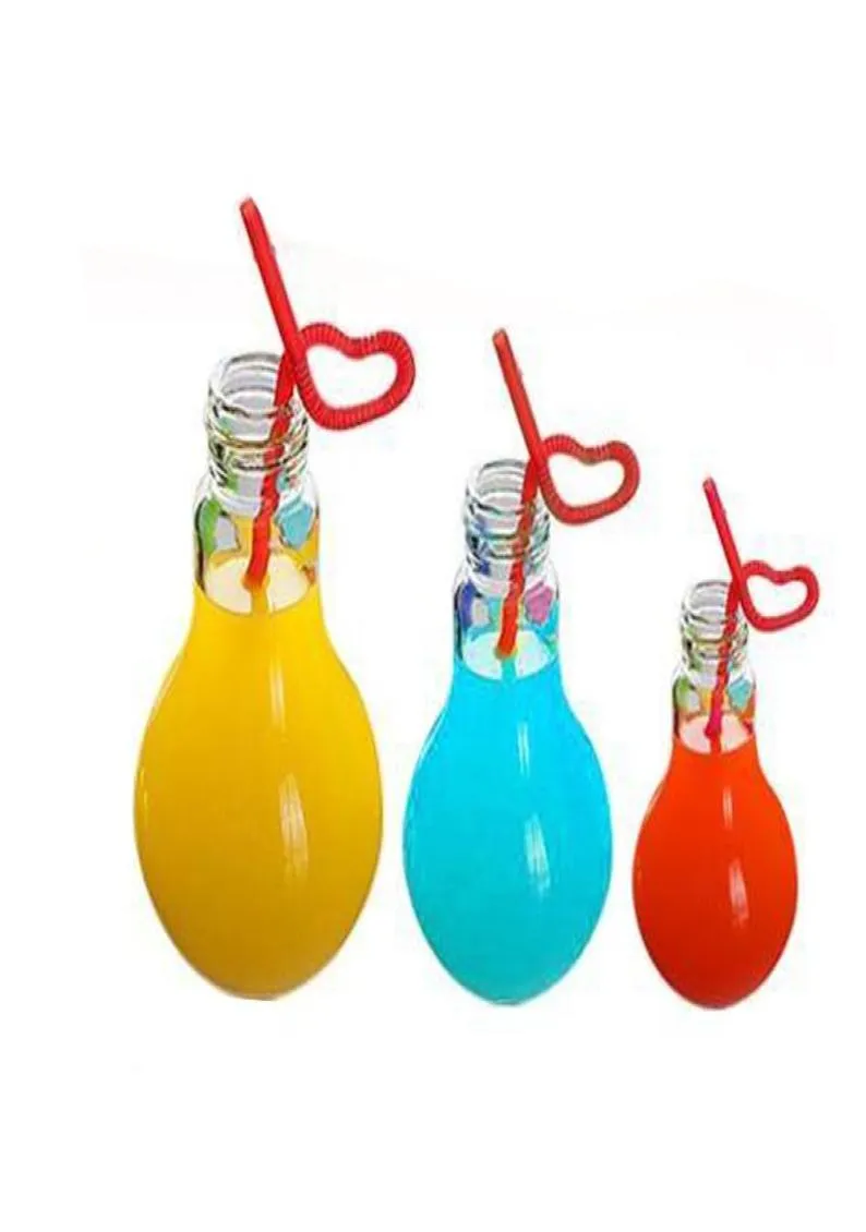 Ampoule en verre de thé au lait, bouteille d'eau 100ML 500ML, boisson, jus de fruits, thé, conteneurs anti-fuite, bouteille d'ampoule de lampe 9037334