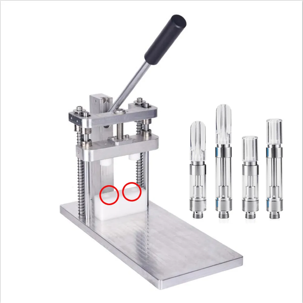 Press Machine for M6T Press-on Tip Thick Oil Cartridges Portable Manual Compressor Manually Presser Machines Atomizer Presses