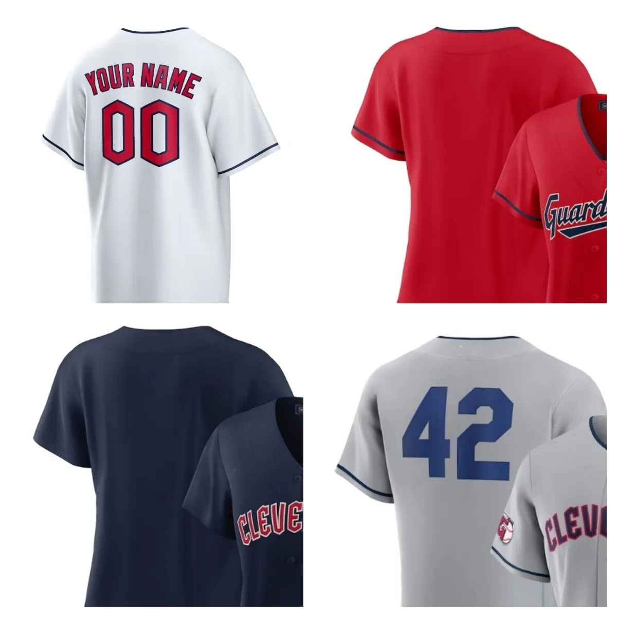 Anpassa 41 Logan Allen 58 Scott Barlow 28 Tanner Bibee Baseball Jersey 57 Shane Bieber 68 Joey Cantillo 48 Emmanuel Clas 44 Xzavion Curry 15 Daniel Espino Yth-6xl