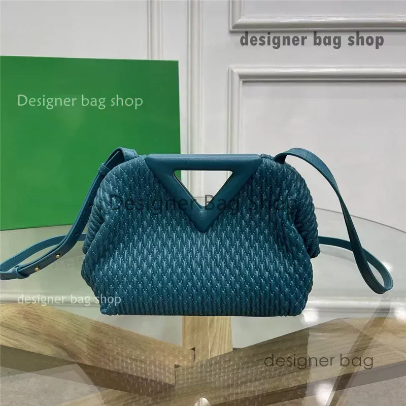 sac de créateur 10A Sac à bandoulière Designer Luxury Point 8546B Fourre-tout en cuir de veau Seagrass Bleu 7A Taille de qualité