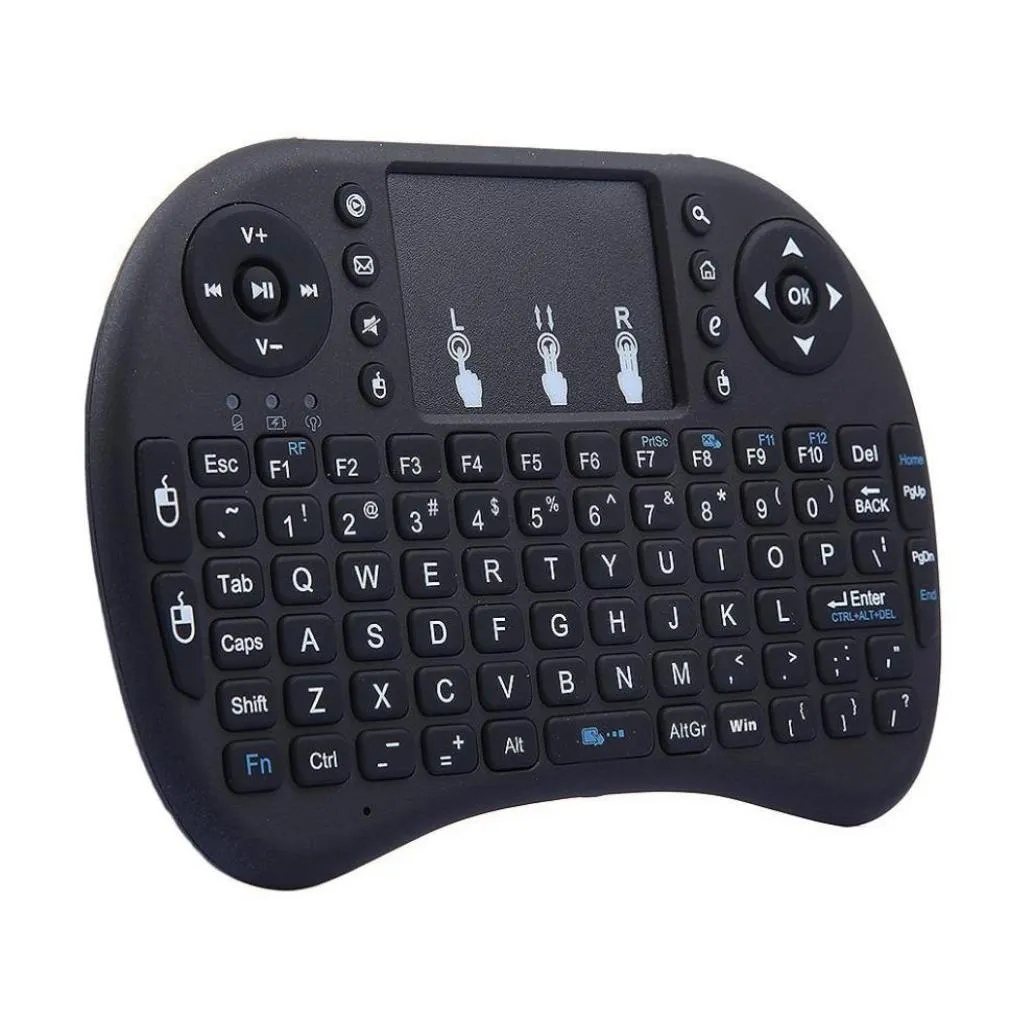 Mini i8 Drahtlose Tastatur 24G Englisch Air Mouse Fernbedienung Touchpad für Smart Android TV Box Notebook Tablet Pc7974322