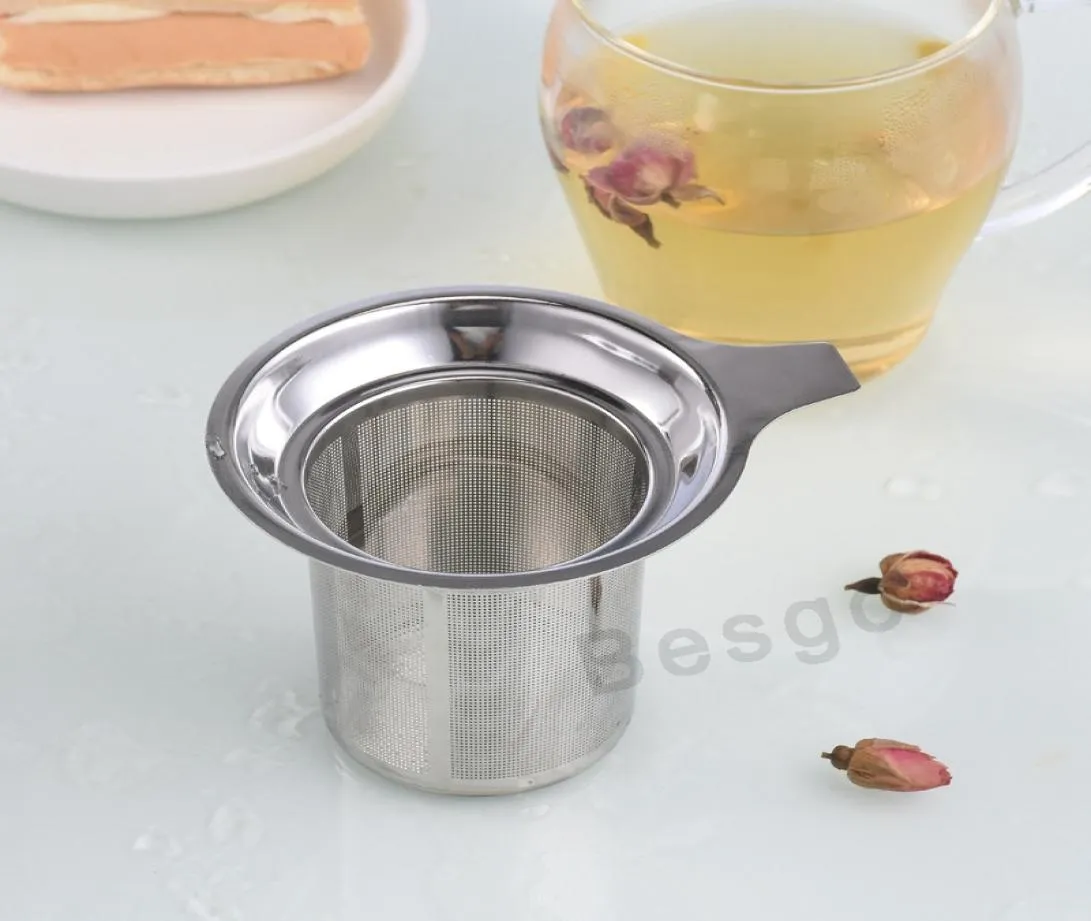 Stainless Steel Mesh Tea Infuser Tools Household Reusable Coffee Strainers Metal Spices Loose Filter Strainer Herbal Spice Filters9197737