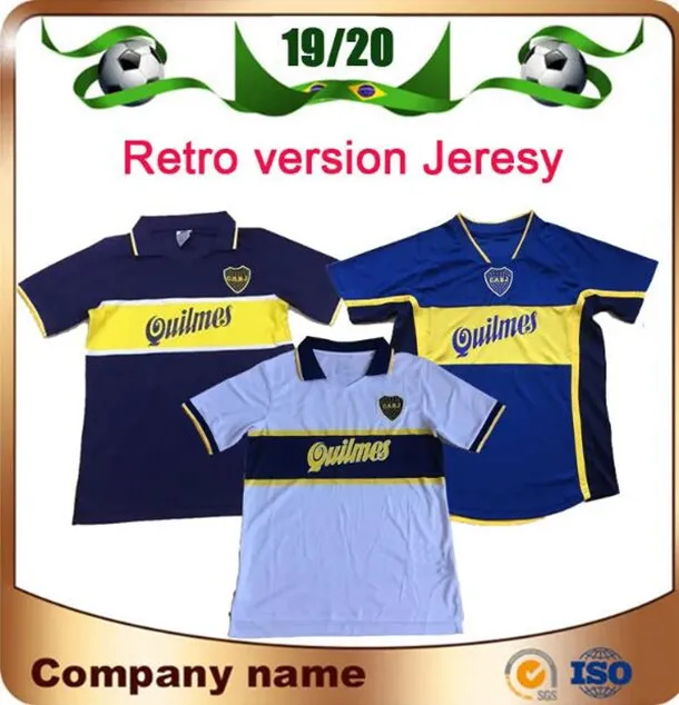 97/98 Retro Version Boca Junior Jersey 00/01 95/96 10 Roman 9 Palermo Soccer Shirt Maradona Vintage Caniggia