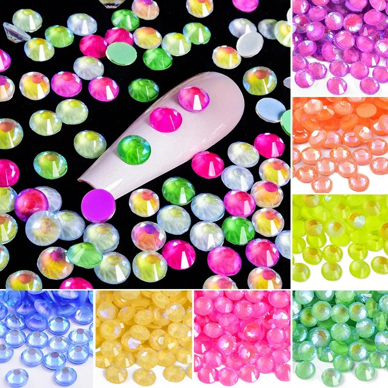 Oleeya 14400Pcs Bulk Wholesale Luminous Crystal Glass SS6SS20 Flatback s Glitter Diamond For Decorations 240106