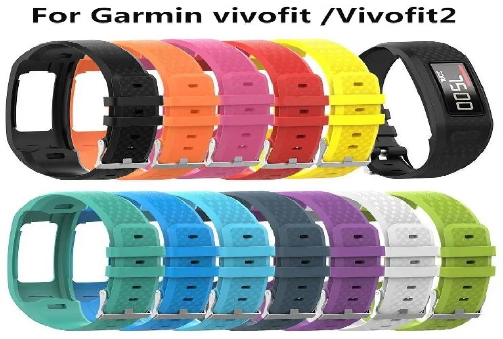 Garmin Vivofit1 vivofit24877766のGarminVivofit1のためのマルチカラーSLICE SIZE SILICONE WRIST STRAP交換用バンド12
