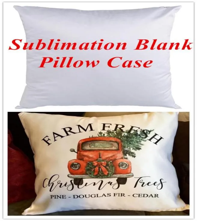 Plain White Sublimation Blank Pillow Case Fashion Cushion Pillowcase Cover for Heat Press Printing Throw Pillow Covers Decorative1109071