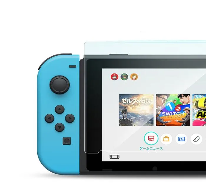 9H HD Displayschutzfolie 25D gehärtetes Glas Premium Explosionsschutz für Nintendo Switch Lite NS Schutzfolie G4930393