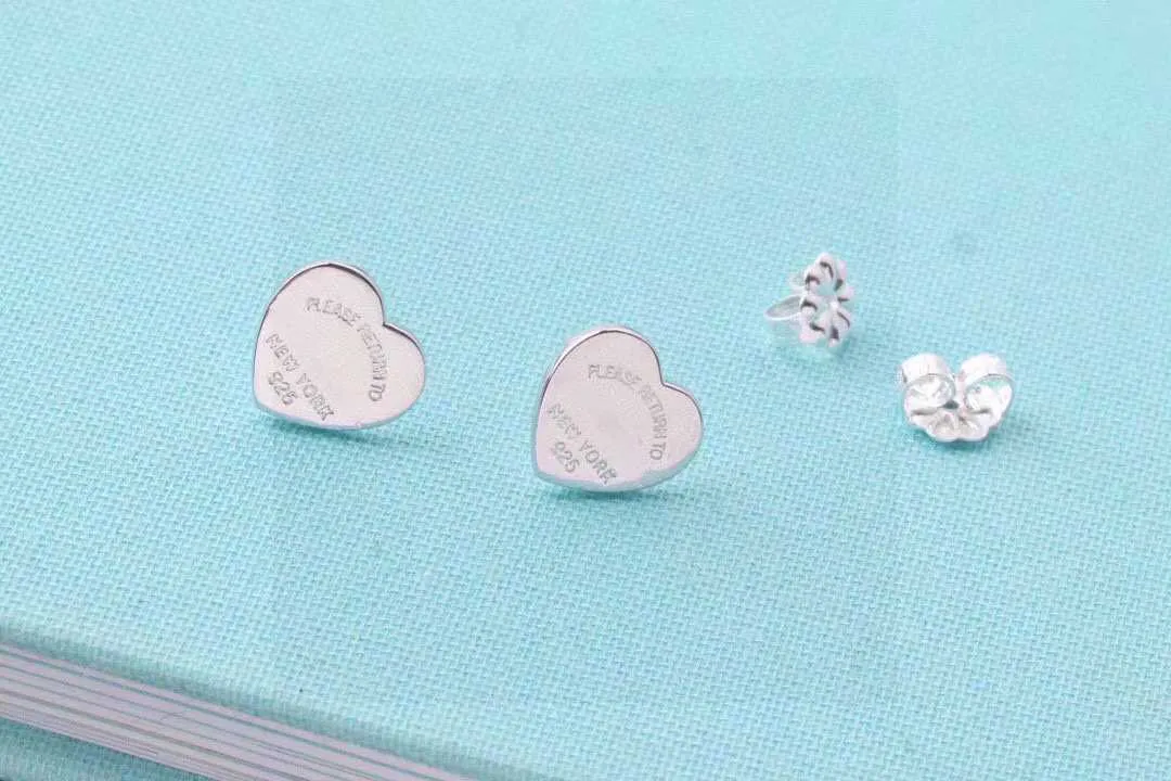 Pendanthalsband mini silver hjärtstudörhängen metallpure blandning petite storlek tre färgalternativ 1l5q kh58 k0u7