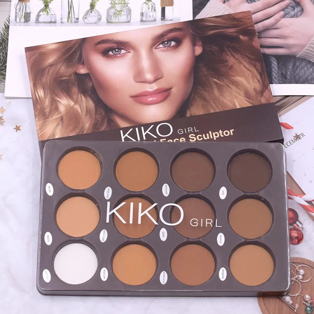 12 kolorów Bronzer twarz Rzeźbianie Paleta