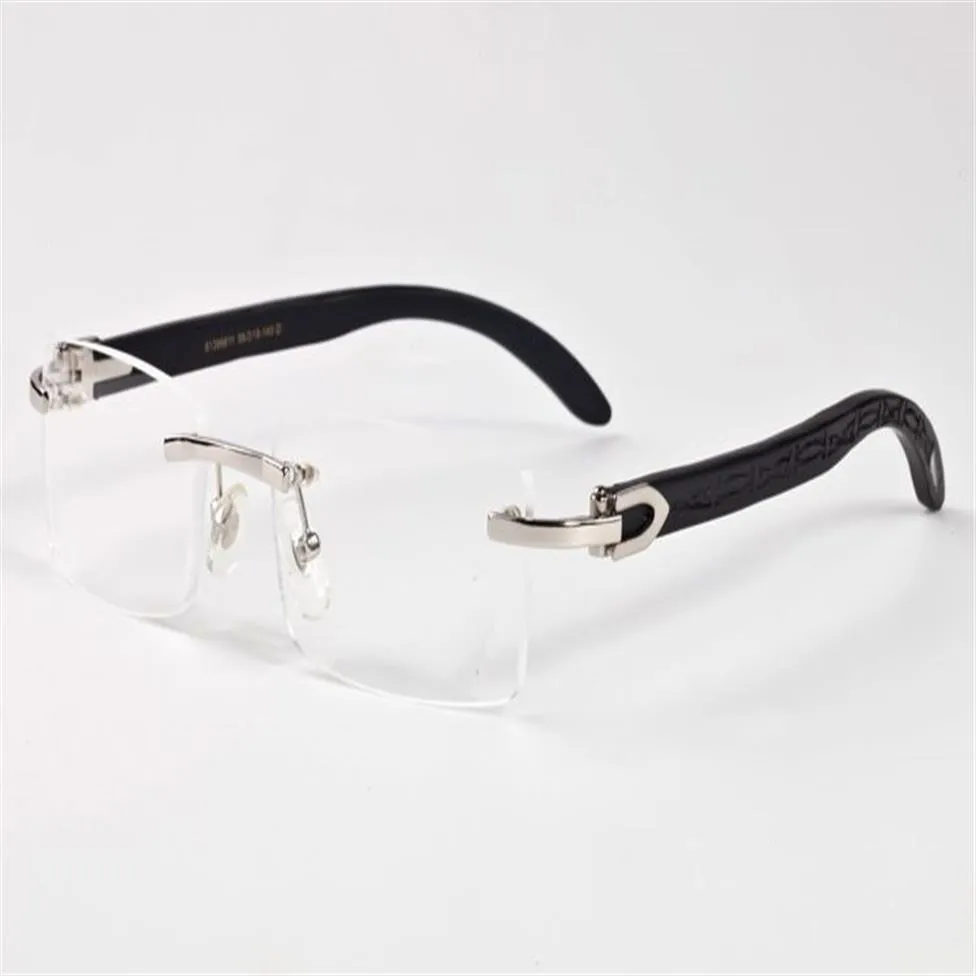 occhiali da sole moda cat eye occhiali corno di bufalo montature oro argento occhiali da vista lenti trasparenti occhiali da sole sportivi vintage da uomo con cas219w