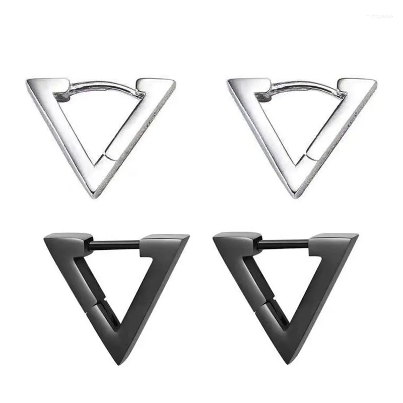 Studörhängen Dainty Small Simple For Triangle Geometric Jewelry Women Punk Stainless Steel Minimalist