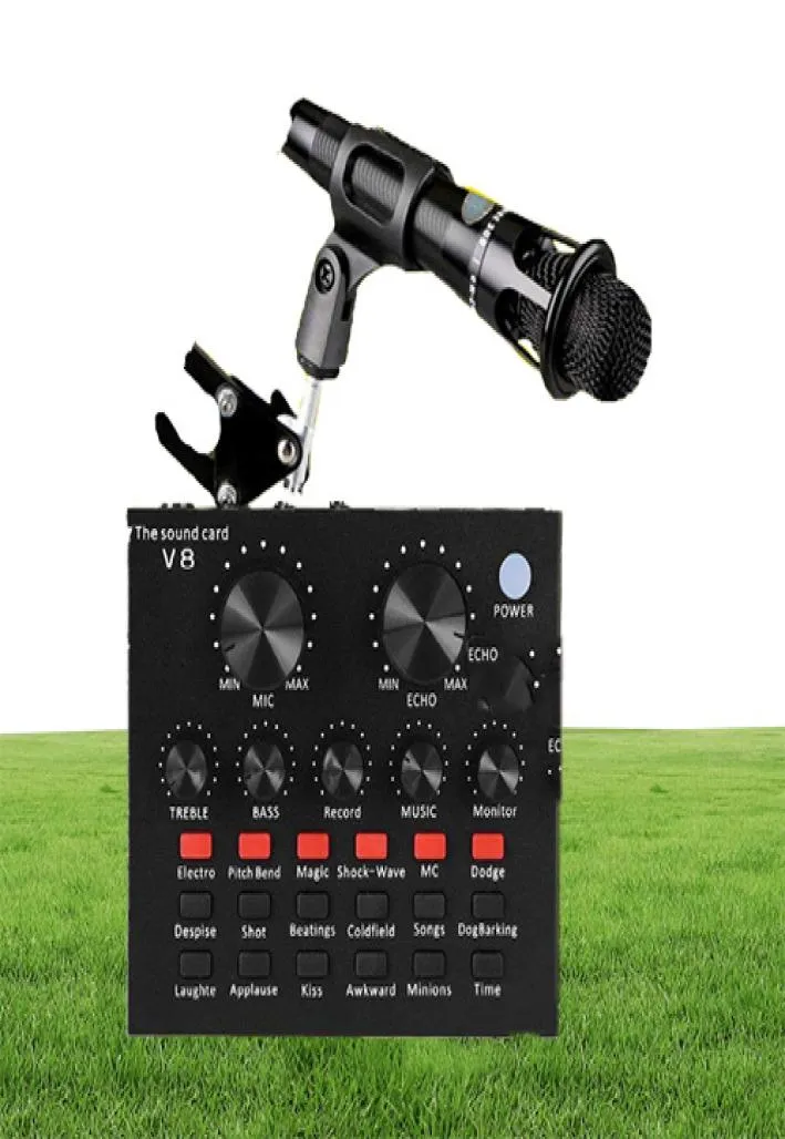 BM800 micrófono de karaoke estudio condensador mikrofon mic bm800 para KTV Radio Braodcasting canto grabación computadora BM 800 negro w3154435