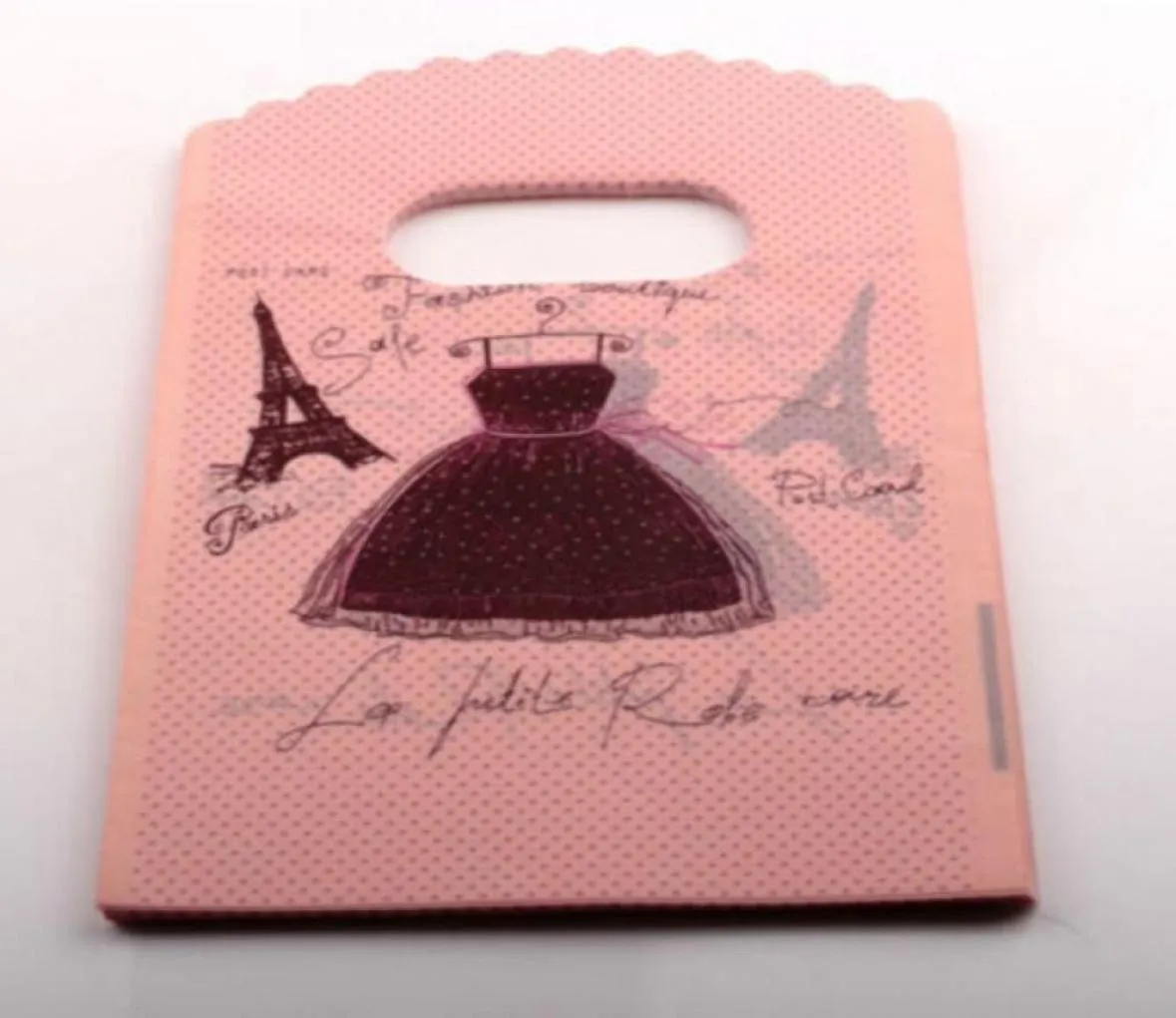 l Custodia per gioielli200 pezzi Parigi Torre Eiffel Sacchetti di plastica Borsa regalo per gioielli 9x15 cm5358430