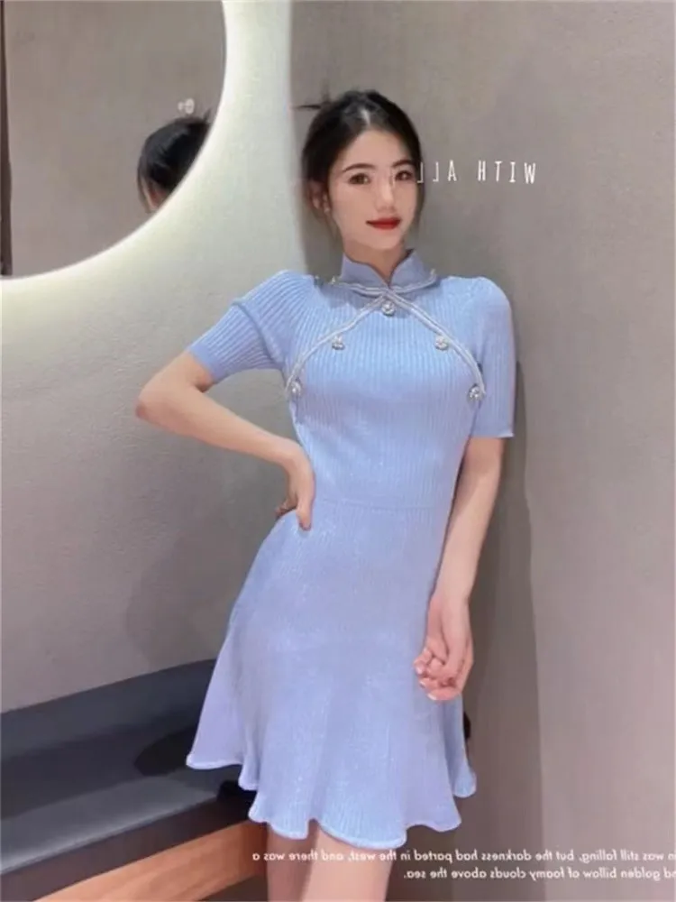 white christmas dresses Traditional Chinese cheongsam dress. Knee-length qipao dress. modern qipao. cocktail  dress. Bridesmaid dress. tea ceremony. Black cheongsam. Gifts for women. –  Chineseartcharm