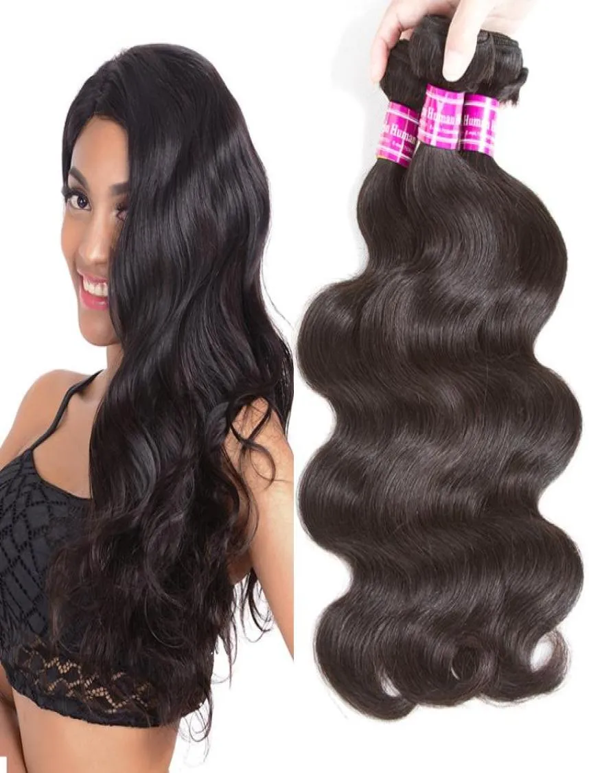 Grade 10a Brazilian Virgin Body Wave Human Hair 34 Bundles Unprocessed Brazilian Straight Human Hair Weave Hair Extensions Deals2190320